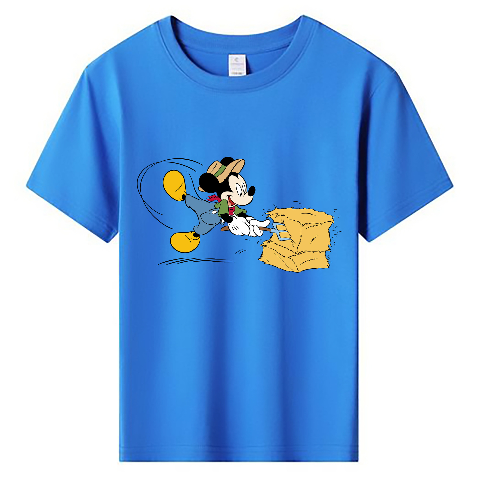 ミッキーマウス Mickey Mouse 綿100％キッズTシャツ（フロントプリント）